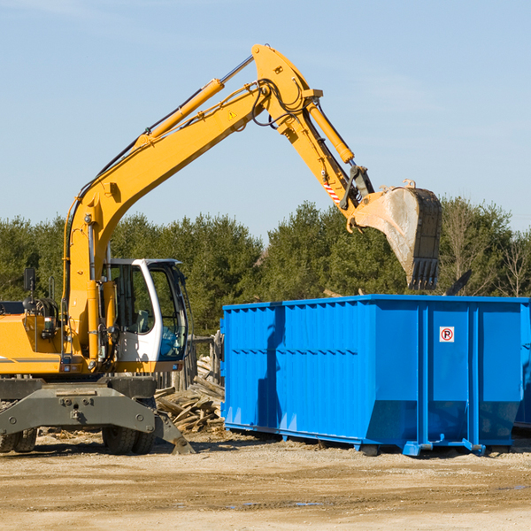 can i choose the location where the residential dumpster will be placed in Hovland